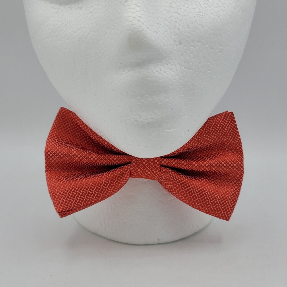 Artisan Made Adjustable Pre-Tied Red Checkered Bow Tie